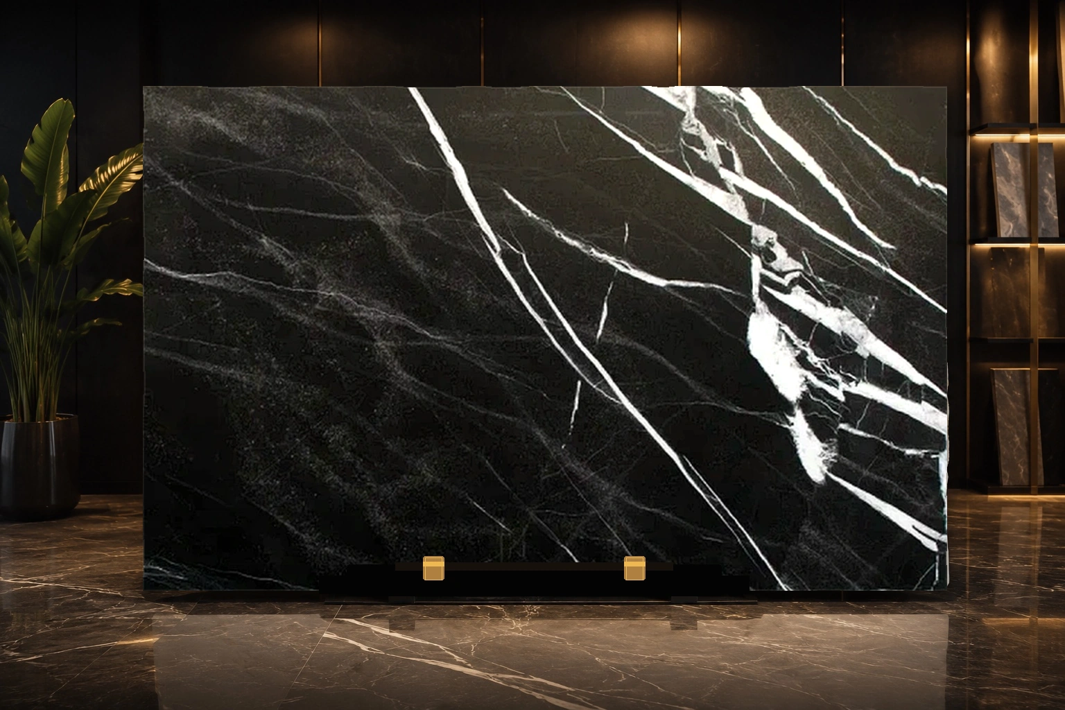 Calacatta Black — Мармур RoyalStone
