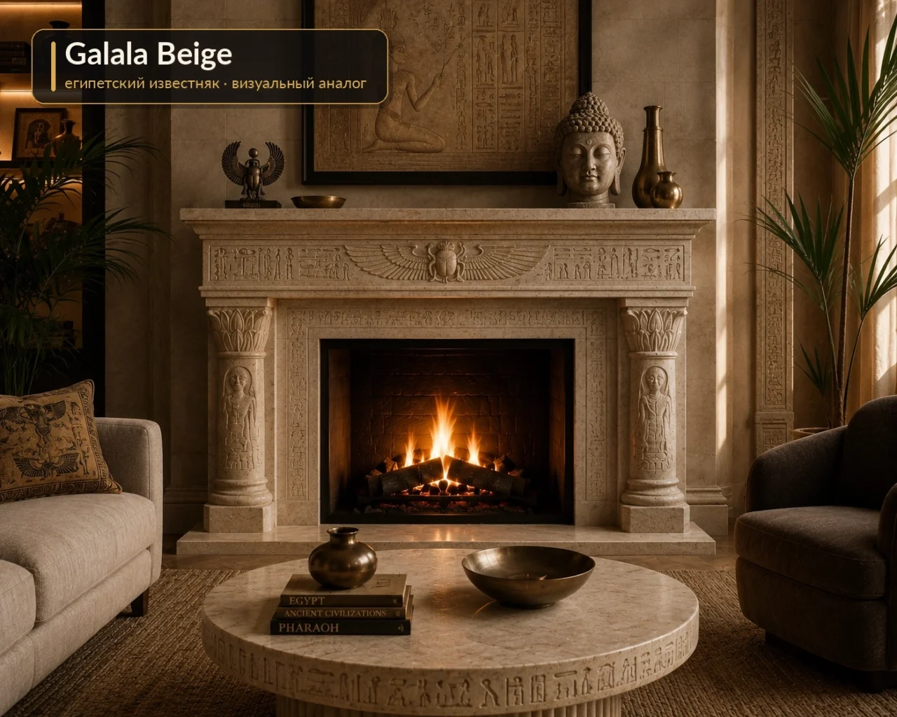 Камінний портал з Galala Beige