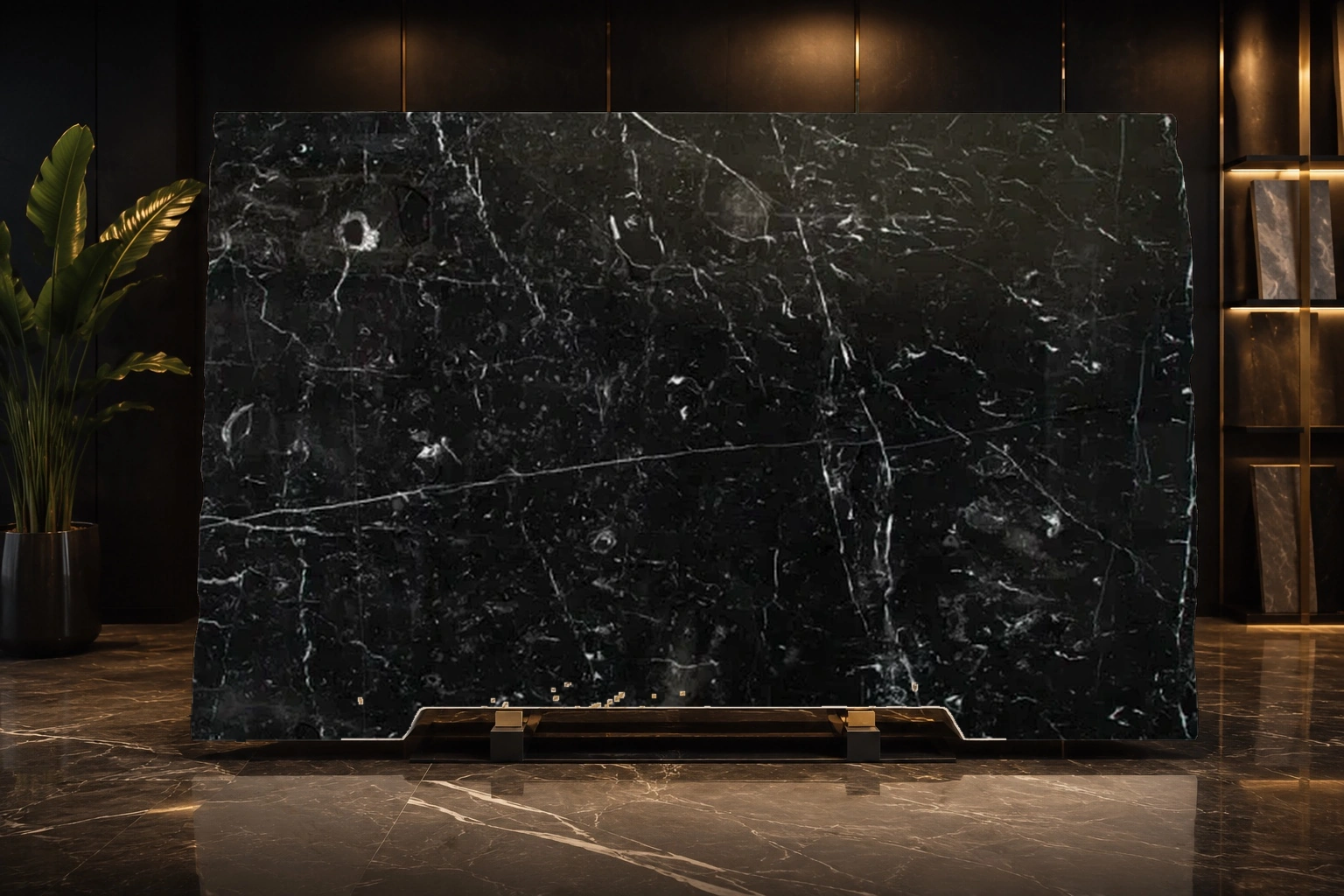 Negro Marquina — Мармур RoyalStone